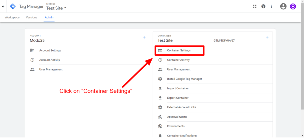 step 2 Google Consent Mode v2 setup in GTM