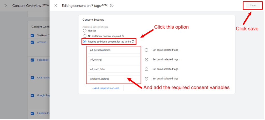 Step 9 Google Consent mode in GTM